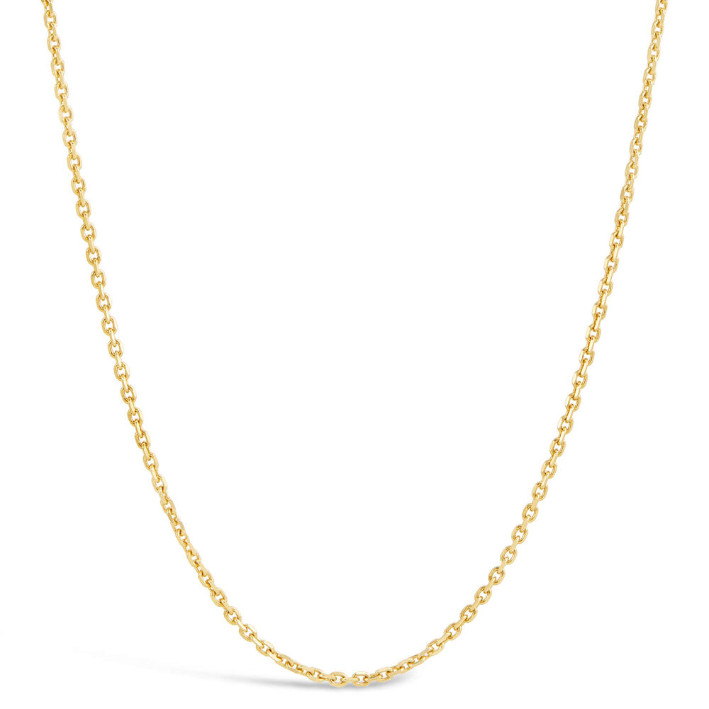 18ct Yellow Gold 18' Rolo Chain Necklace image number 0