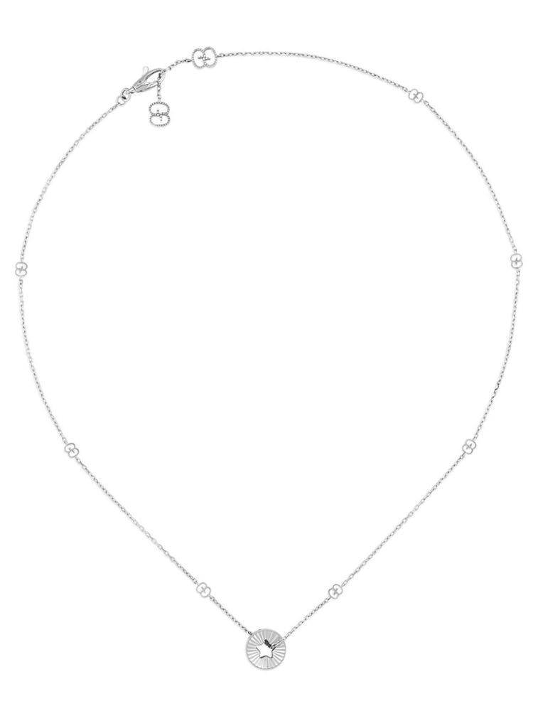 Gucci Icon White Gold Star Necklace image number 0