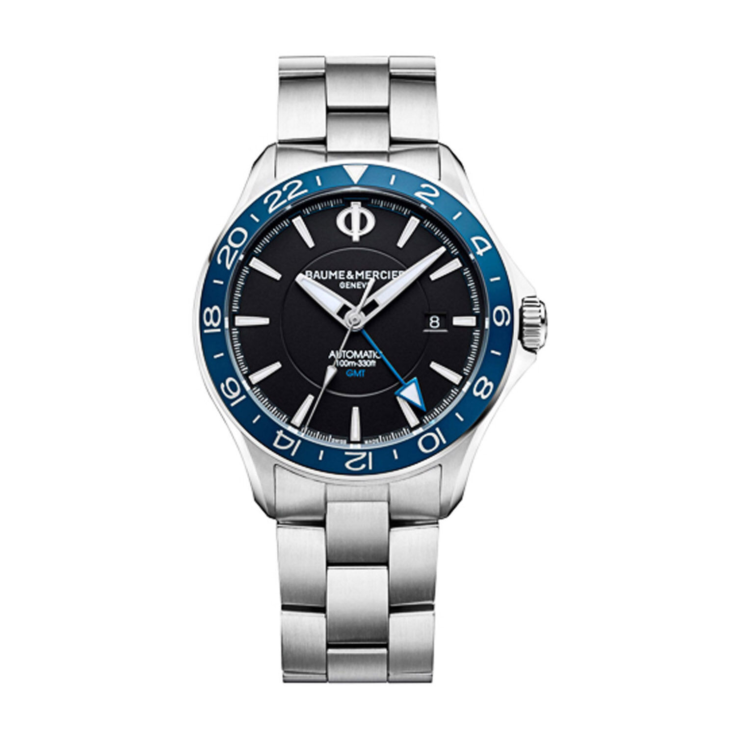 Baume Mercier Clifton Club Gmt Stainless Steel 42mm Watch
