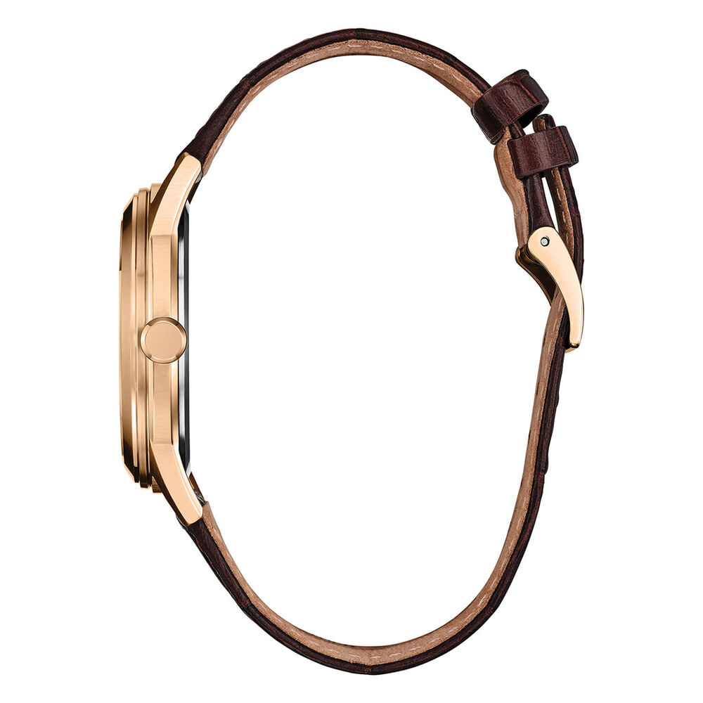 Citizen Rolan 41mm Brown Dial & Brown Leather Strap Watch