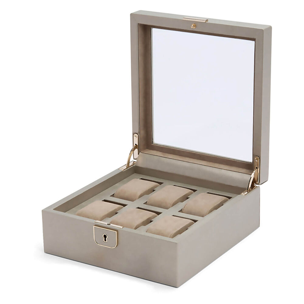 WOLF PALERMO 6pc Pewter Watch Box