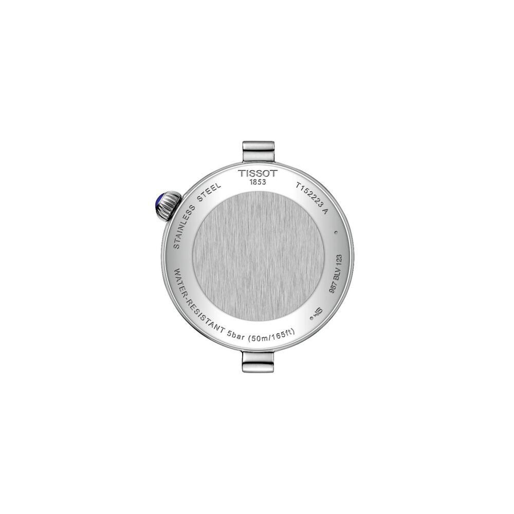 Tissot Desir Moonphase 29.6mm Silver Dial Diamond Dots Steel Bracelet Watch