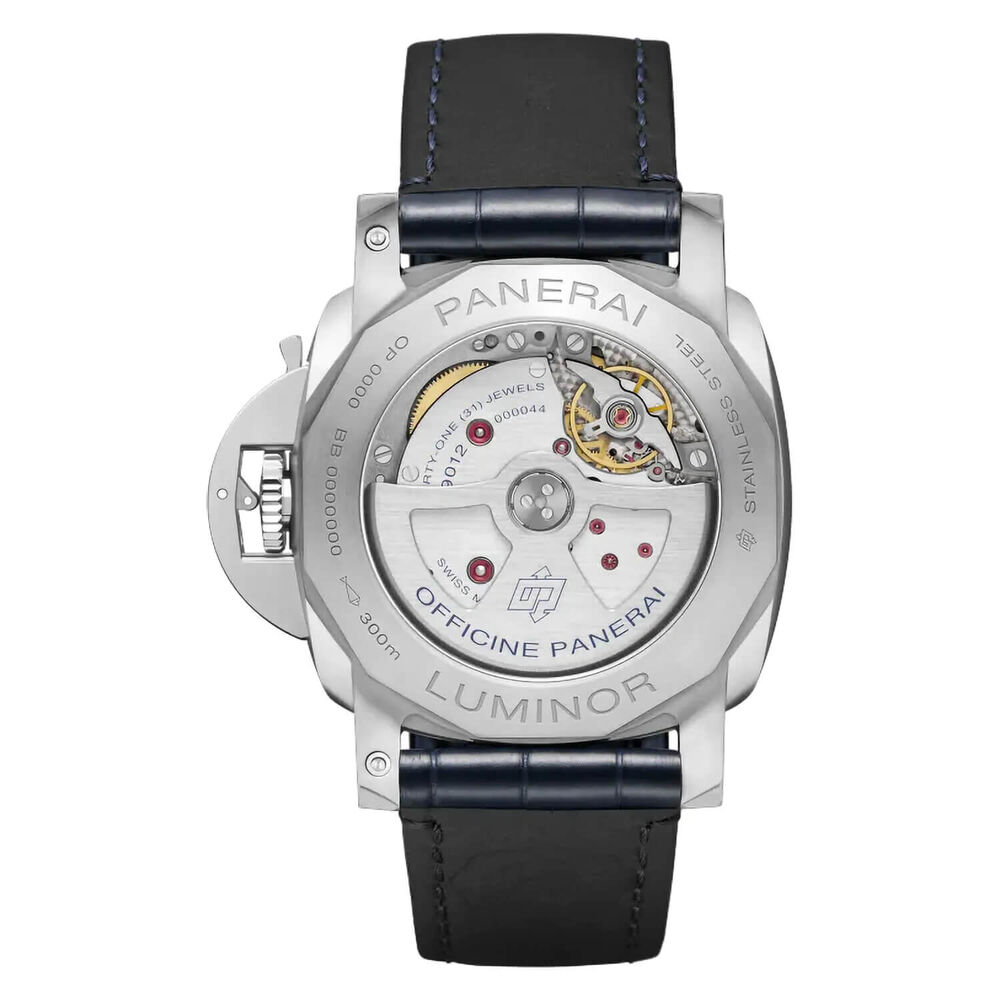 Panerai Luminor 44mm BiTempo Blue Dial Strap Watch image number 1