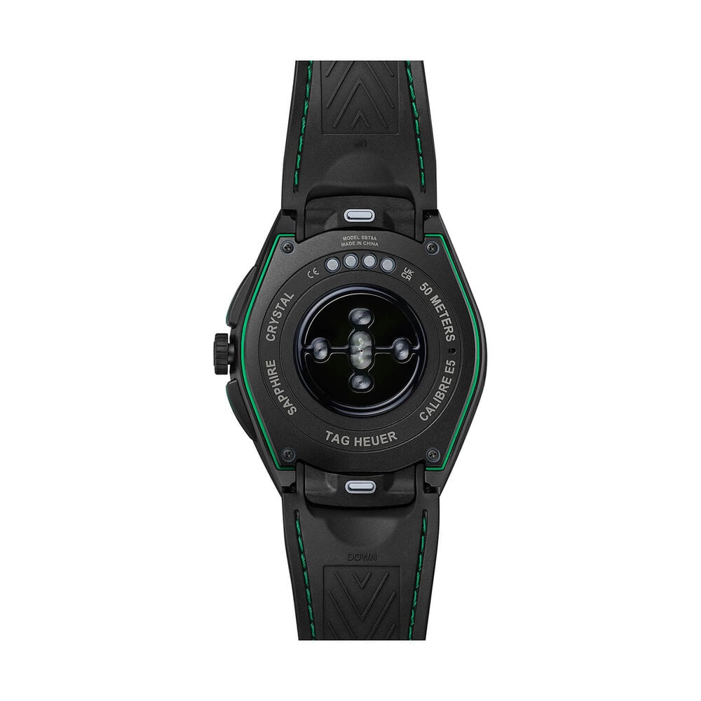 TAG Heuer Connected Calibre E5 Golf Edition 45mm Dial White Rubber Strap Watch image number 4