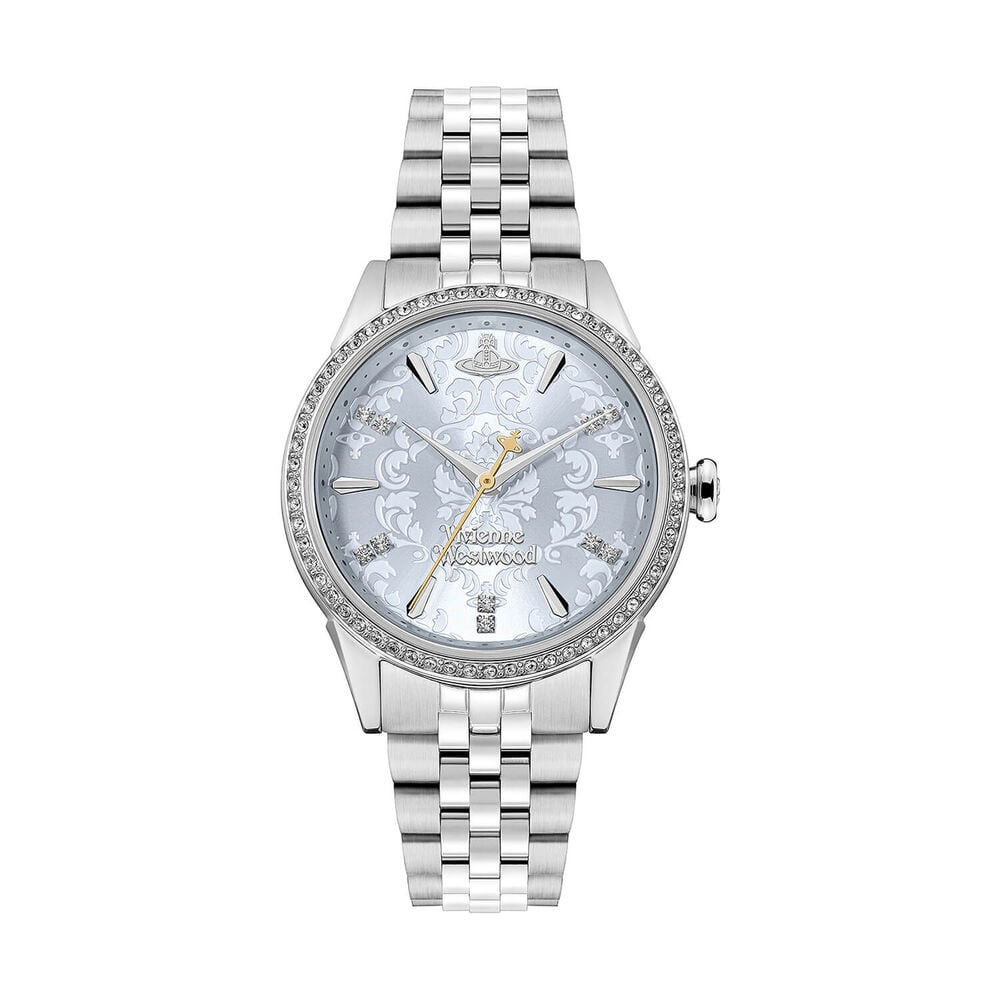 Vivienne Westwood Little Wallace 32mm Pale Blue Dial Steel Bracelet Watch image number 0