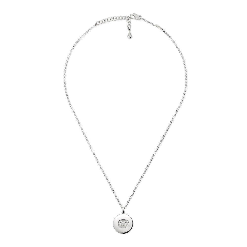 Gucci Blind for Love Silver Round Pendant Necklace image number 2