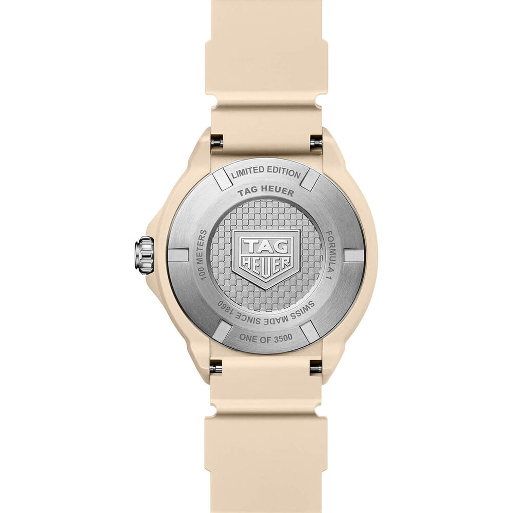TAG Heuer Formula 1 Solargraph Beige Dial Rubber Strap Watch