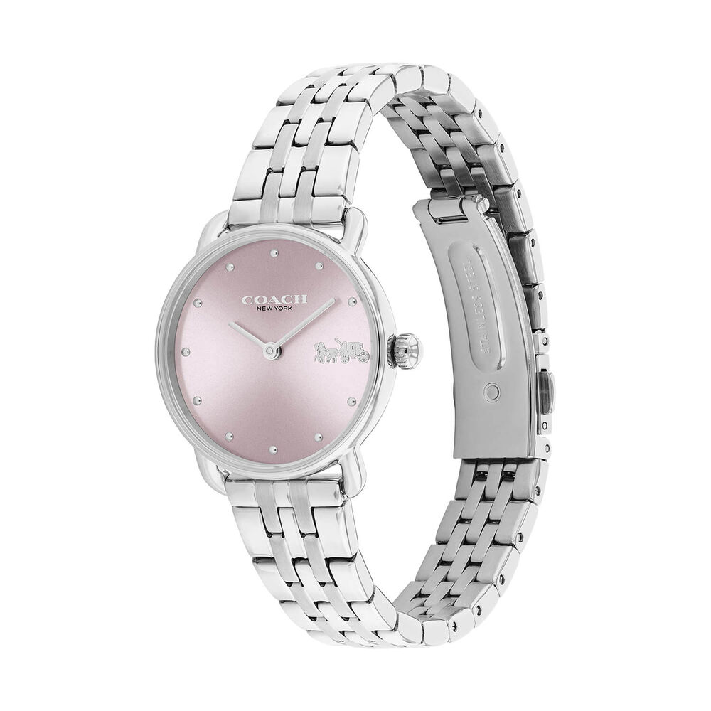Coach Elliot 28mm Lilac Dial Stainless Steel Bracelet Watch