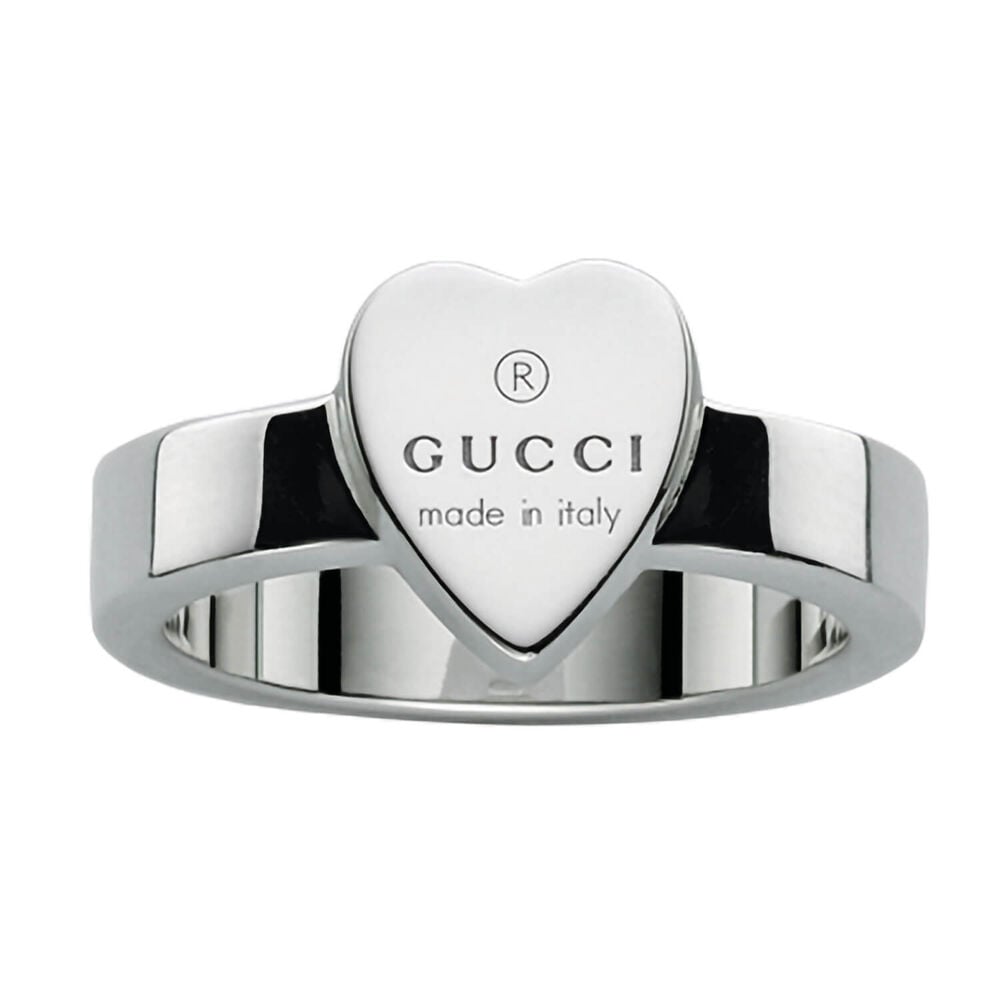 Gucci Trademark Silver Slim Ring