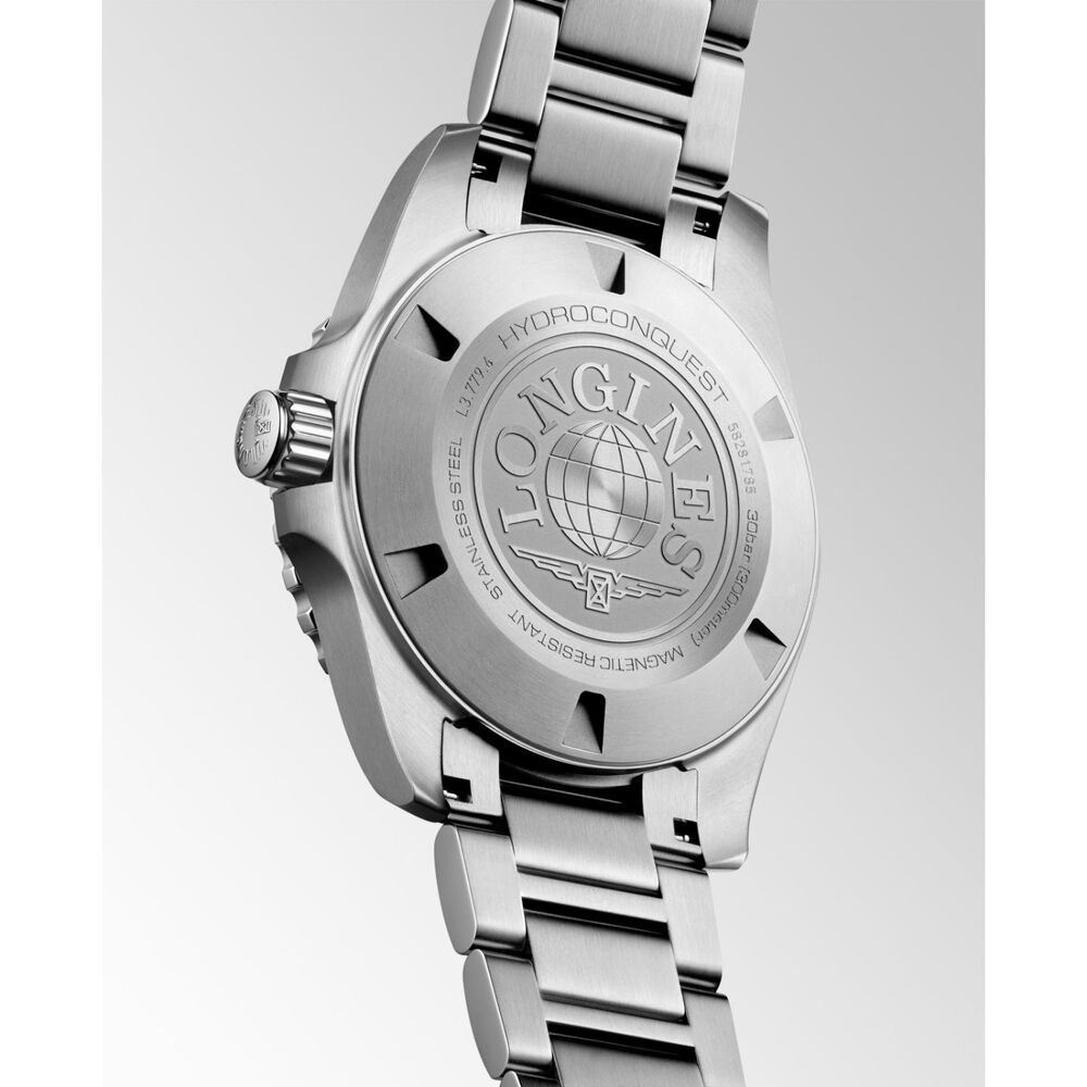 Longines HydroConquest 39mm Green Dial & Bezel Steel Bracelet Watch