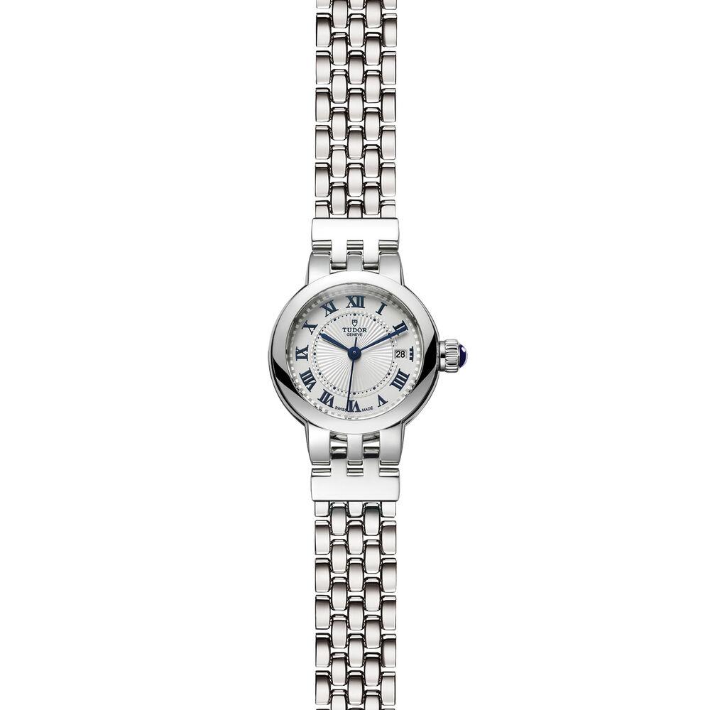 Tudor Clair de Rose 26mm White Dial Steel Bracelet Ladies' Watch image number 1