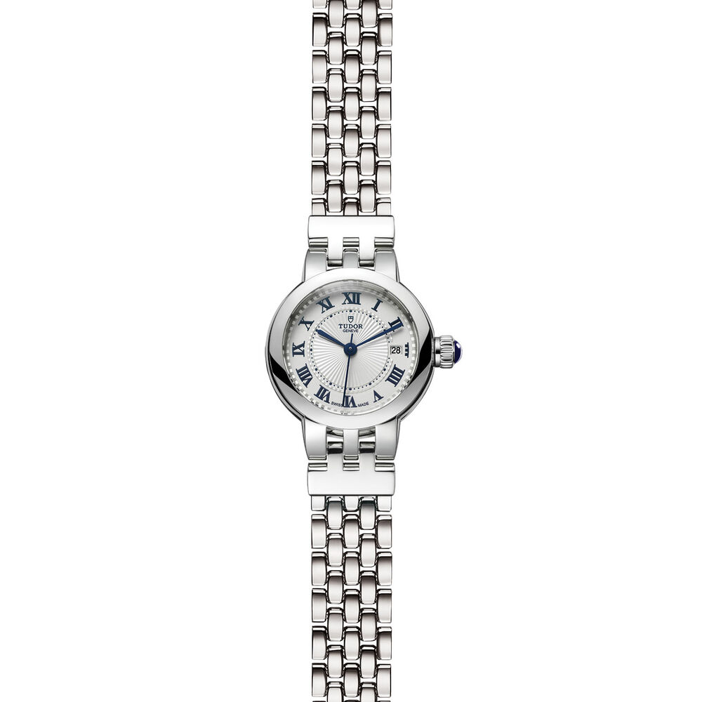 Tudor Clair de Rose 26mm White Dial Steel Bracelet Ladies' Watch
