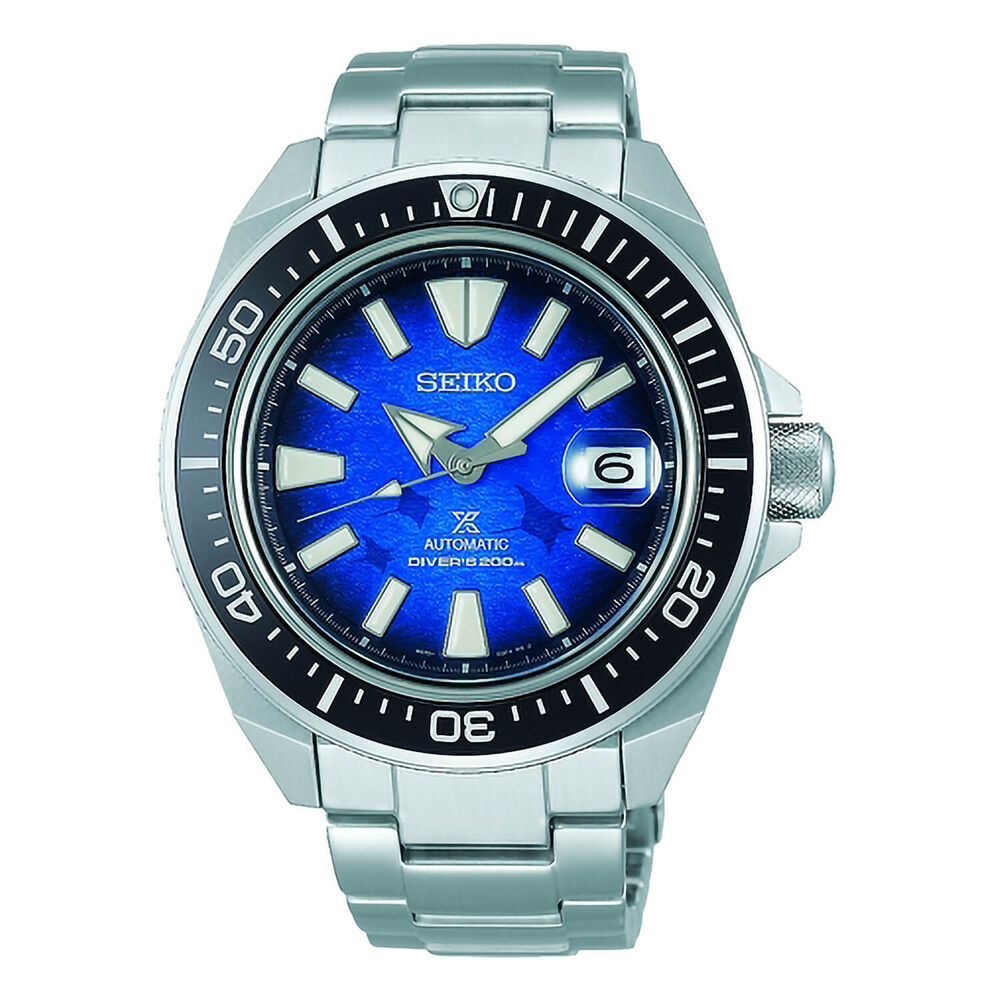 Seiko Prospex Save The Ocean Collection 43.8mm Blue Dial Mens Watch