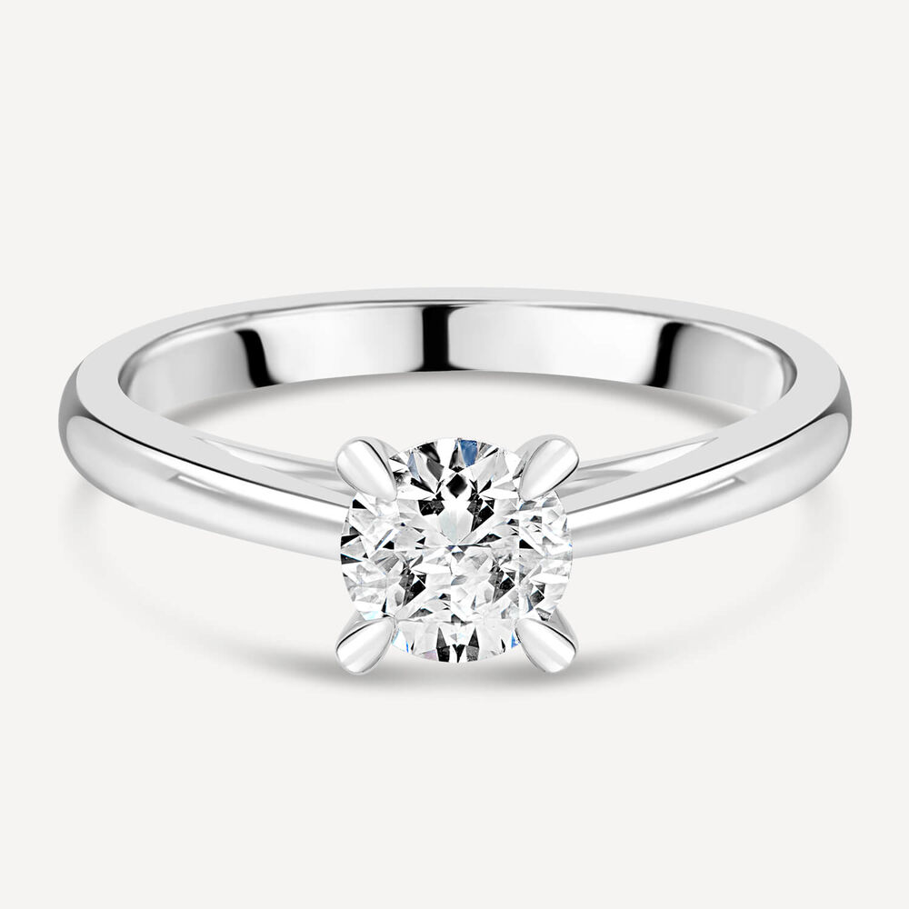 Platinum 0.70ct Amia Diamond Solitaire Ring image number 6