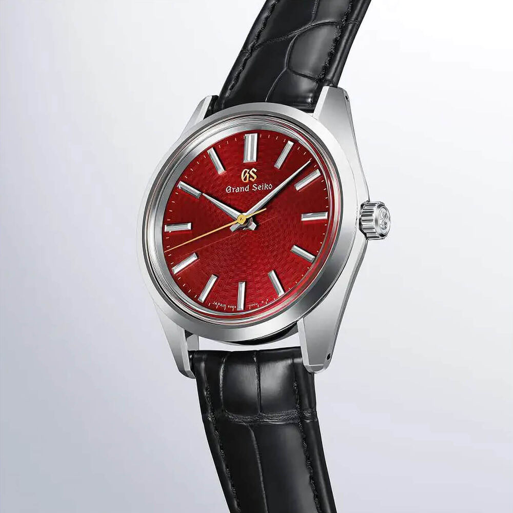 Grand Seiko Nishikigoi European Exclusive Limited Edition 36.5mm Dial Leather Strap Watch