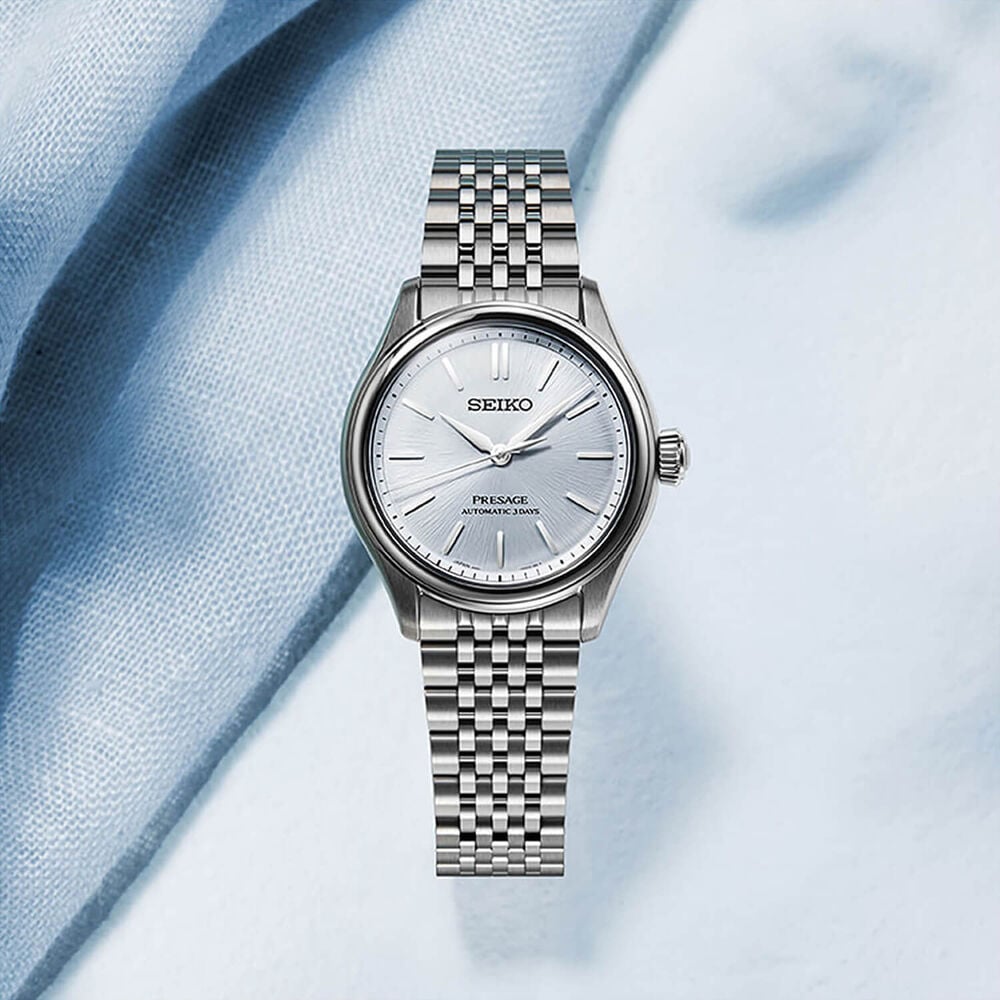 Seiko Presage Classic Series 'Aijiro' 36mm Blue Dial Steel Bracelet Watch