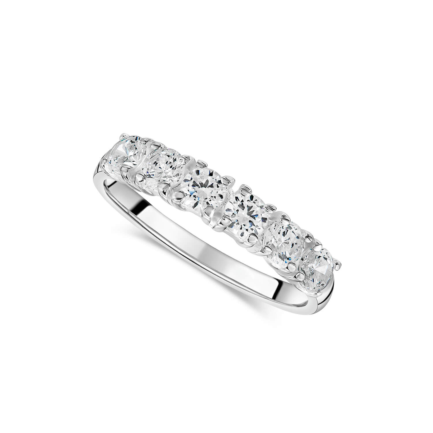 Sterling silver clearance cubic zirconia ring