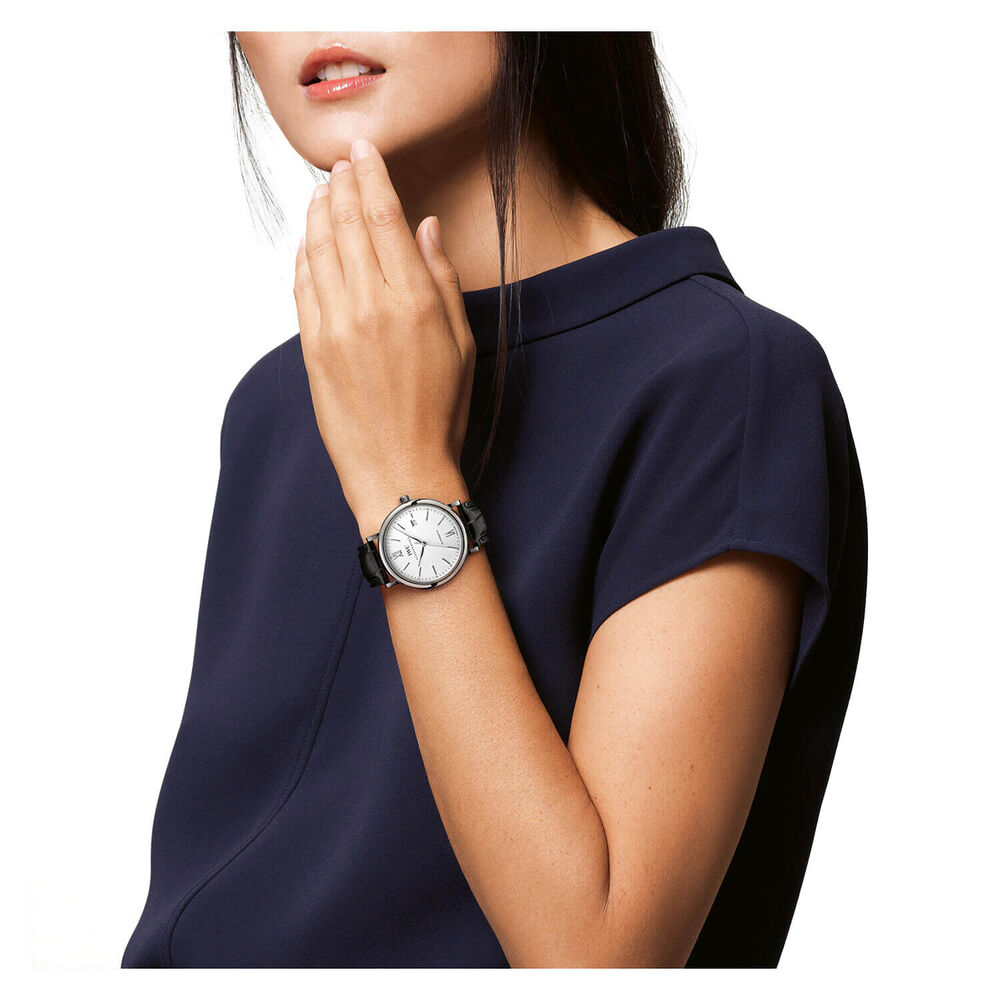 IWC Schaffhausen Portofino Automatic Silver Dial Black Strap Watch image number 7