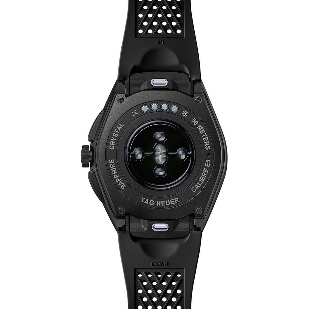 TAG Heuer Connected Calibre E5 45mm Dial Ceramic Bezel Black Rubber Strap Watch image number 4