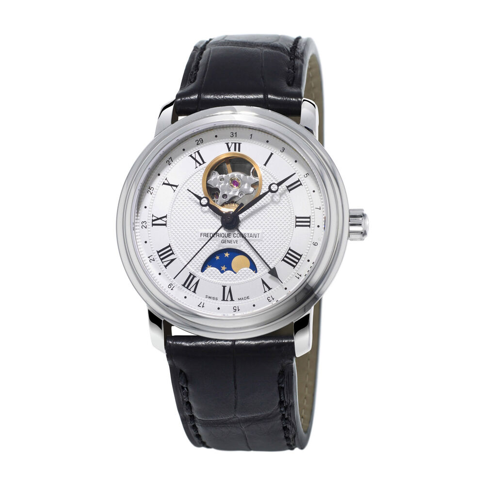 Frederique Constant Classics Moonphase Stainless Steel Automatic Watch image number 0