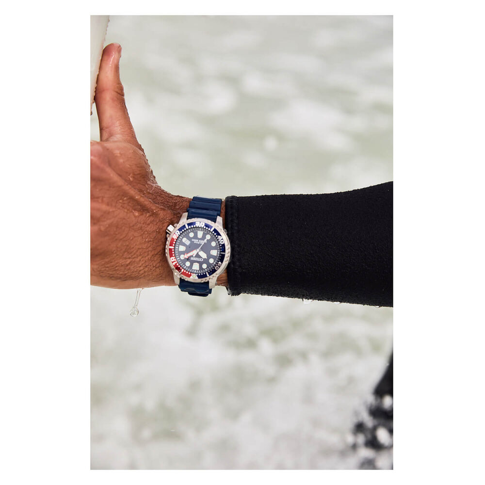 Citizen Promaster Diver Blue Dial Blue Strap Watch image number 4