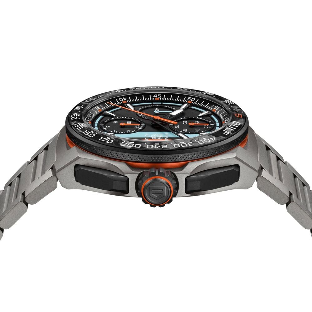 TAG Heuer Formula 1 Chronograph x Gulf 44mm Titanium Case & Bracelet Watch