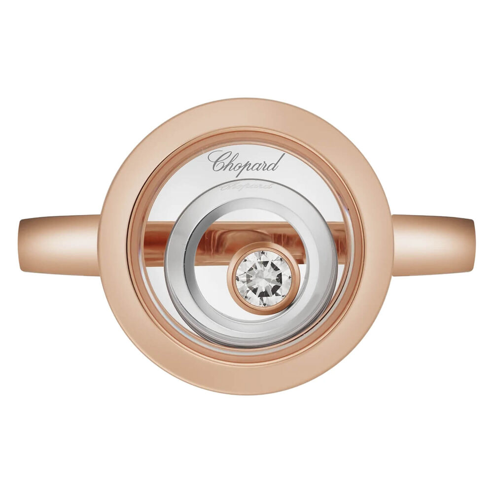 Chopard Happy Spirit 18ct White Rose Gold 0.09ct Diamond Ring image number 2