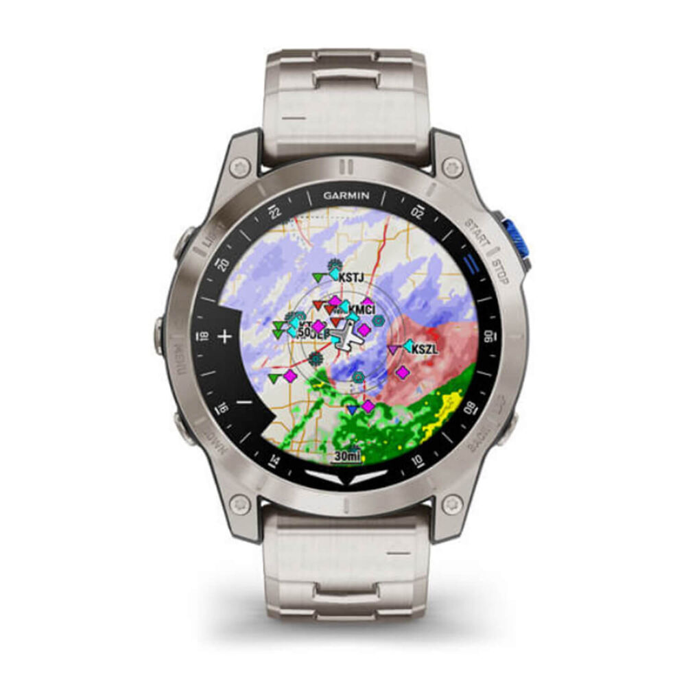 Garmin D2 MACH 1 Multifunction Titanium Case Bracelet Watch