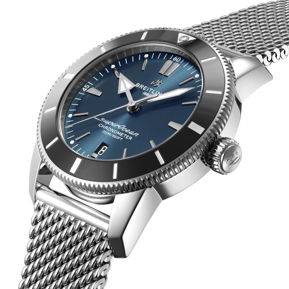 Breitling Superocean Heritage II B20 Automatic 44mm Blue Dial Stainless Steel Bracelet Watch