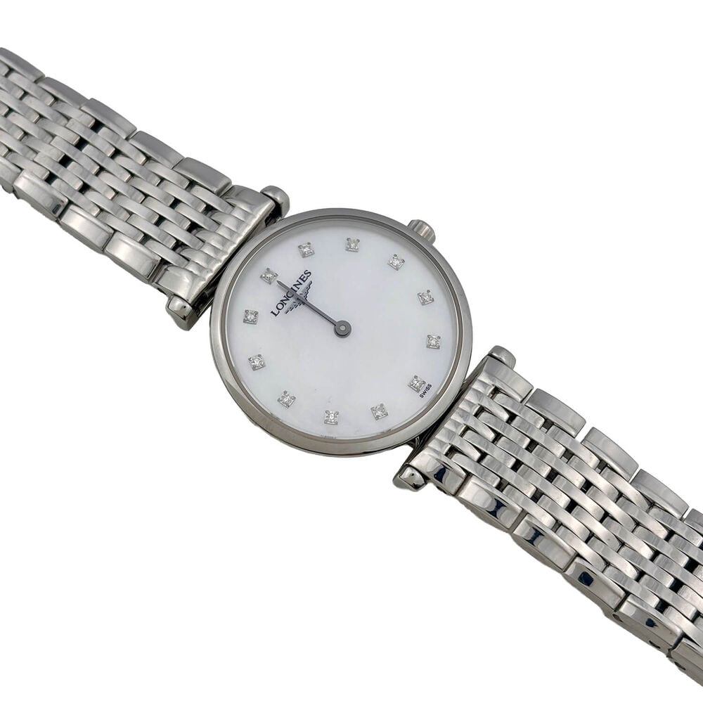 Pre-Owned Longines La Grande Classique 24mm White Mother of Pearl Steel Bracelet Watch image number 1