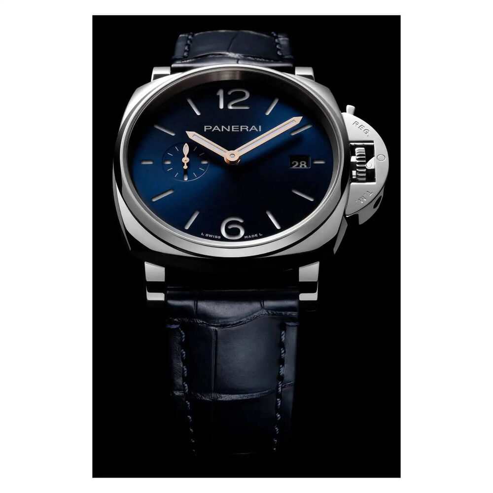 Panerai Luminor Due 42mm Blue Dial Strap Watch image number 4