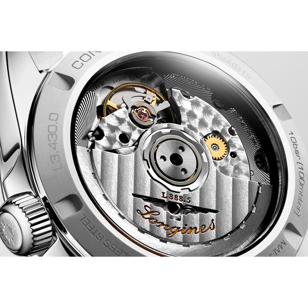 Longines Conquest 2023 34mm Pearlised Dial Steel Case & Bracelet Ladies' Watch image number 3