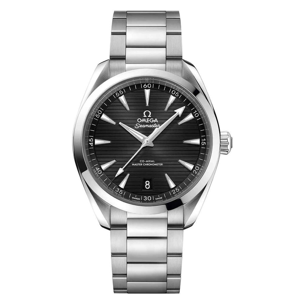 Pre-Owned OMEGA Seamaster Aqua Terra 150M Co-Axial Master 41mm Black Dial Steel Bracelet Watch image number 0
