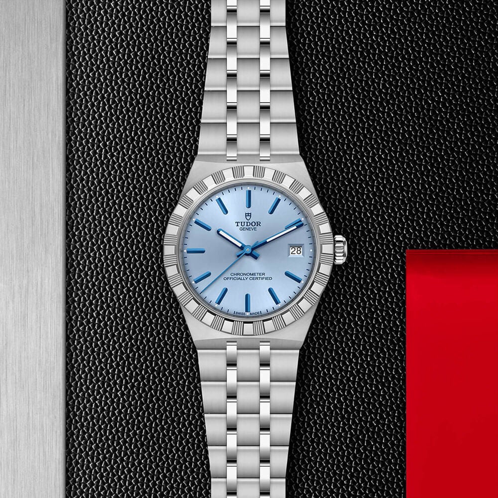 TUDOR Royal 36mm Light Blue Dial Stainless Steel Bracelet Watch