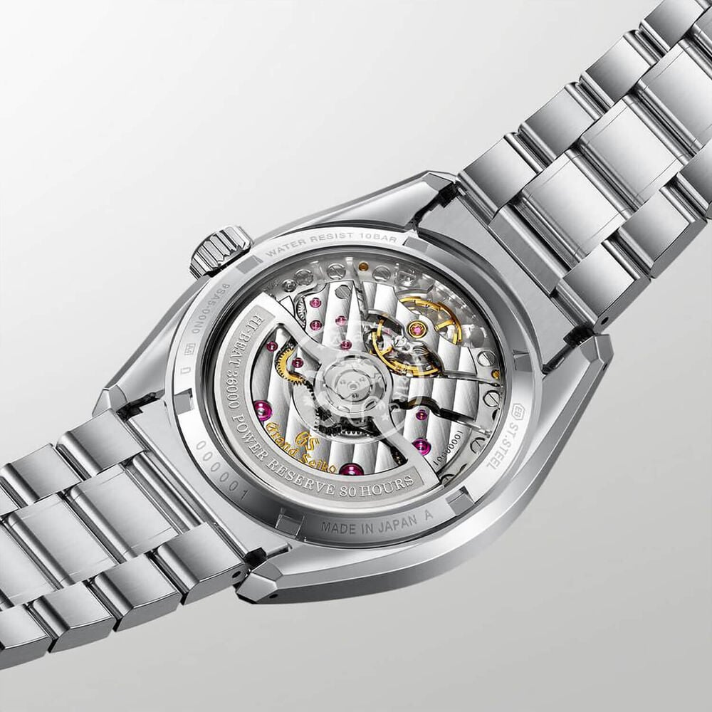 Grand Seiko Evolution 9 'White Birch' Hi-Beat 40mm Steel Bracelet Watch