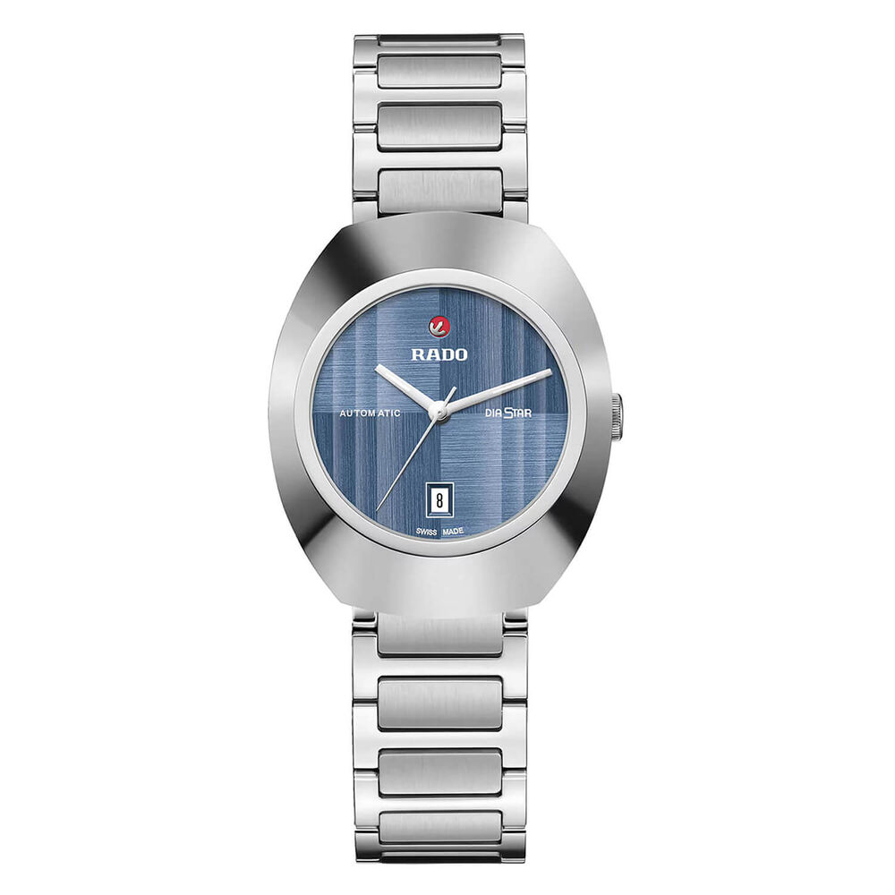 Rado DiaStar Original Automatic 30mm Blue Dial Stainless Steel Bracelet Watch image number 0