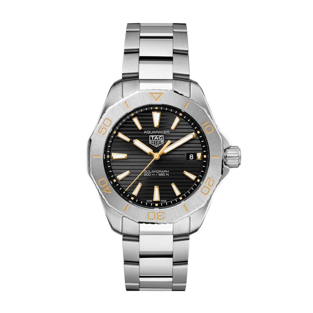 TAG Heuer Aquaracer Professional 200 Solargraph UK Limited Edition 40mm Steel Bracelet Watch