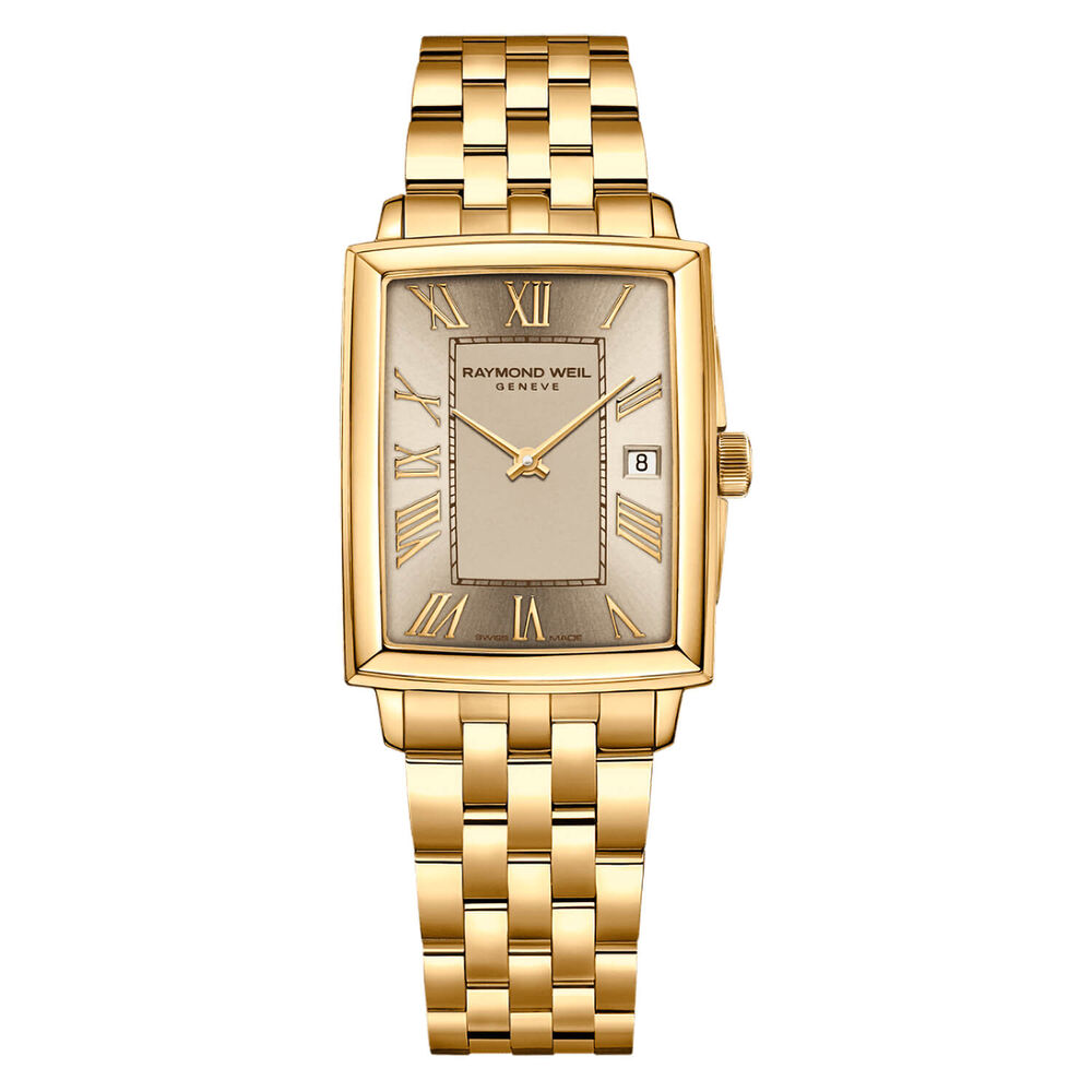 Raymond Weil Toccata 23x34mm Quartz Beige Dial Steel & Yellow Gold PVD Bracelet Watch