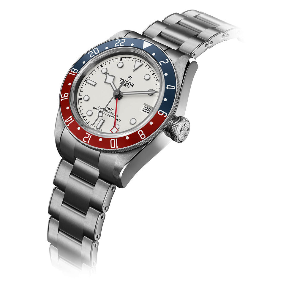 TUDOR Black Bay GMT 41mm White Dial Blue & Red Bezel Watch image number 1