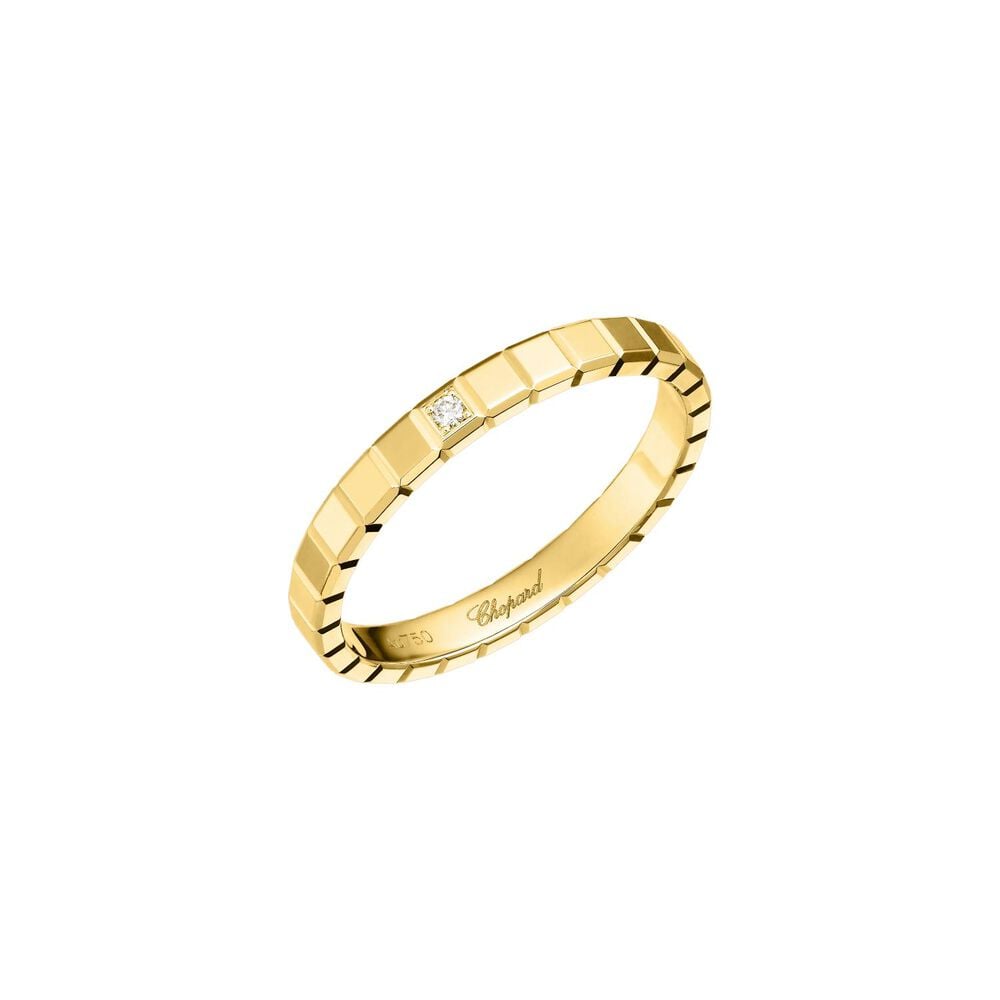 Chopard Ice Cube 18ct Yellow Gold 0.01ct Diamond Ring