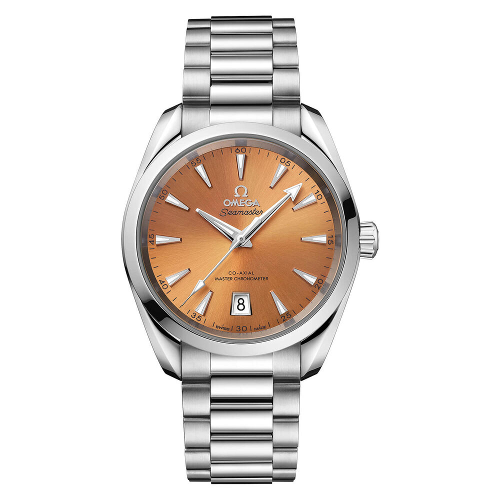 OMEGA Seamaster Aqua Terra 38mm Orange Dial Bracelet Watch image number 0