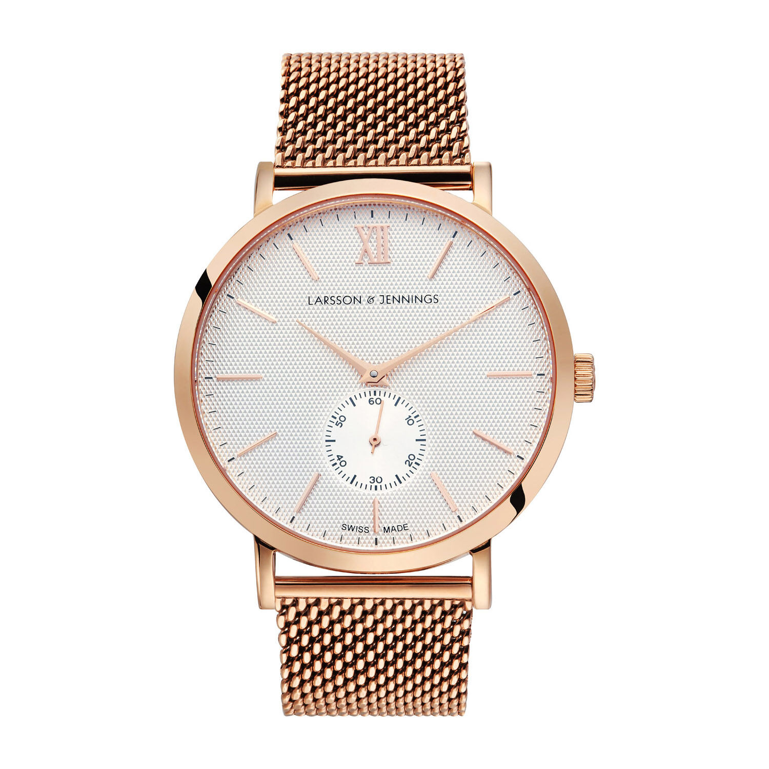 Rose gold swiss best sale watch