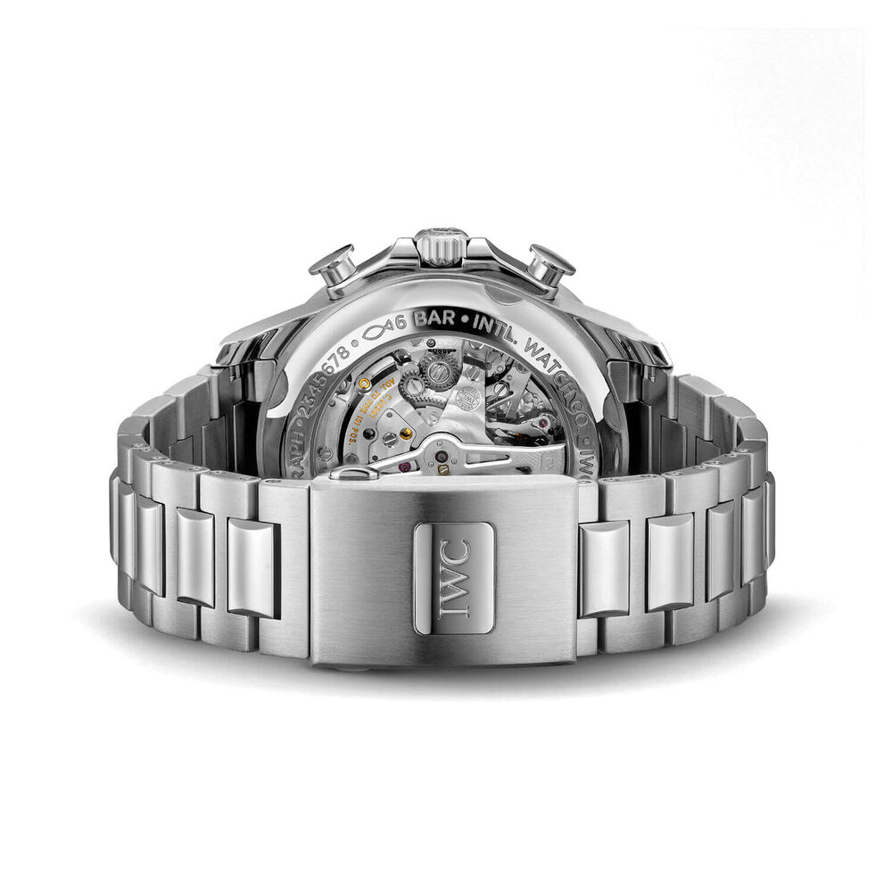 IWC Schaffhausen Portugieser Yacht Club Chronograph Blue Dial Bracelet Watch image number 5