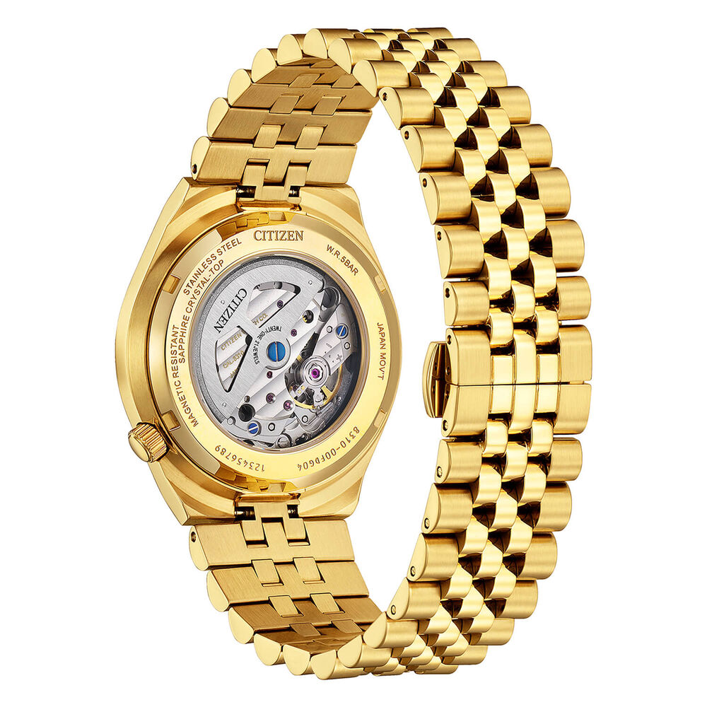 Citizen Tsuyosa 60 40mm Silver Dial Yellow Gold Tone Steel Bracelet Watch