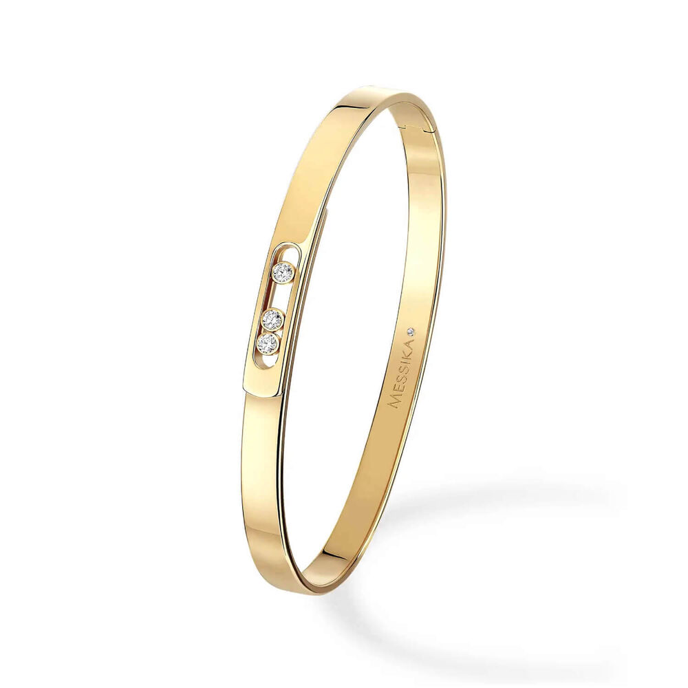 Messika Move Noa 18ct Yellow Gold 0.11ct Bangle Bracelet (Size L) image number 0