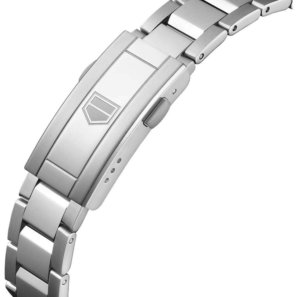 TAG Heuer Aquaracer Professional 200 Quartz 30mm Mother of Pearl Diamond Dot Dial Bezel Steel Case Bracelet Watch image number 4