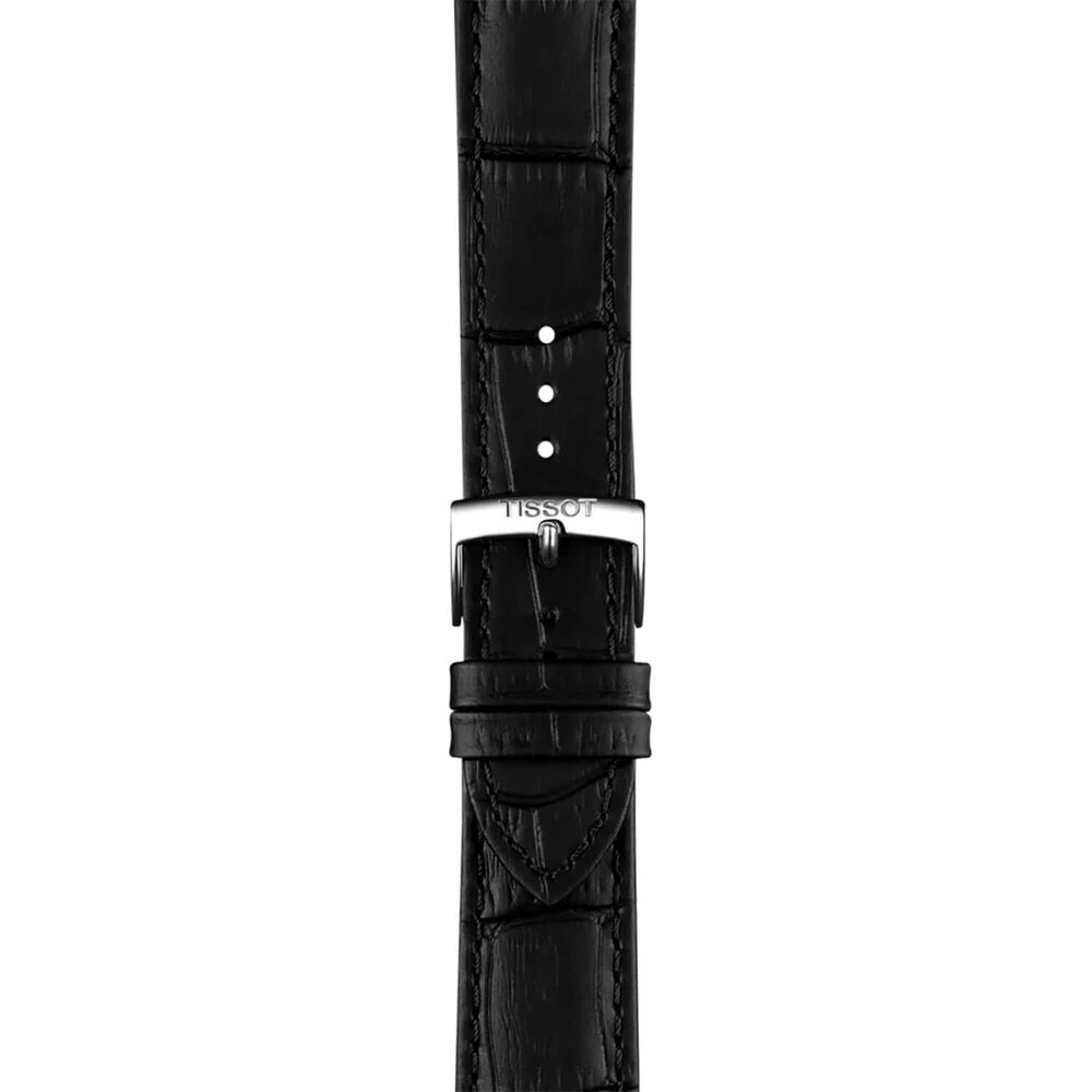 Tissot PRC 100 Solar 39mm Black Dial Black Leather Strap Watch