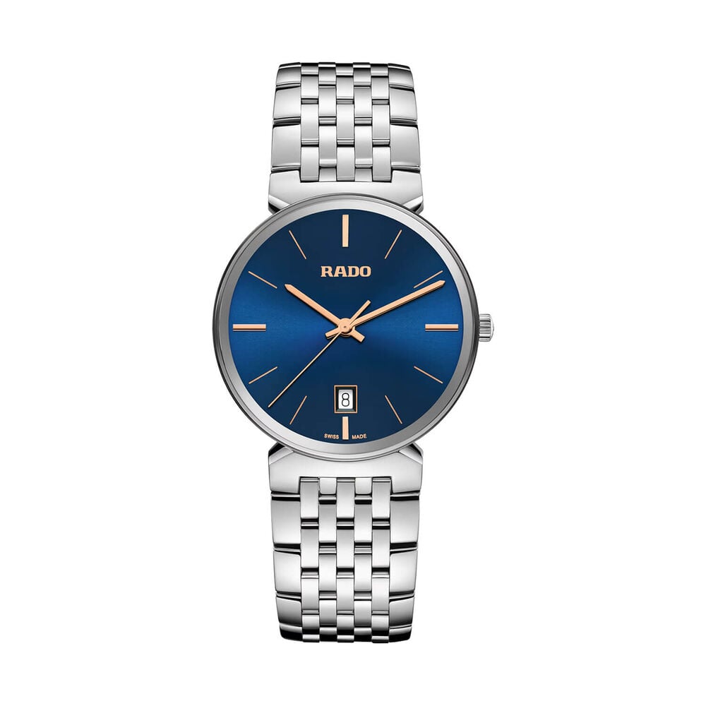 Rado Florence 38mm Blue Dial Steel Bracelet Watch