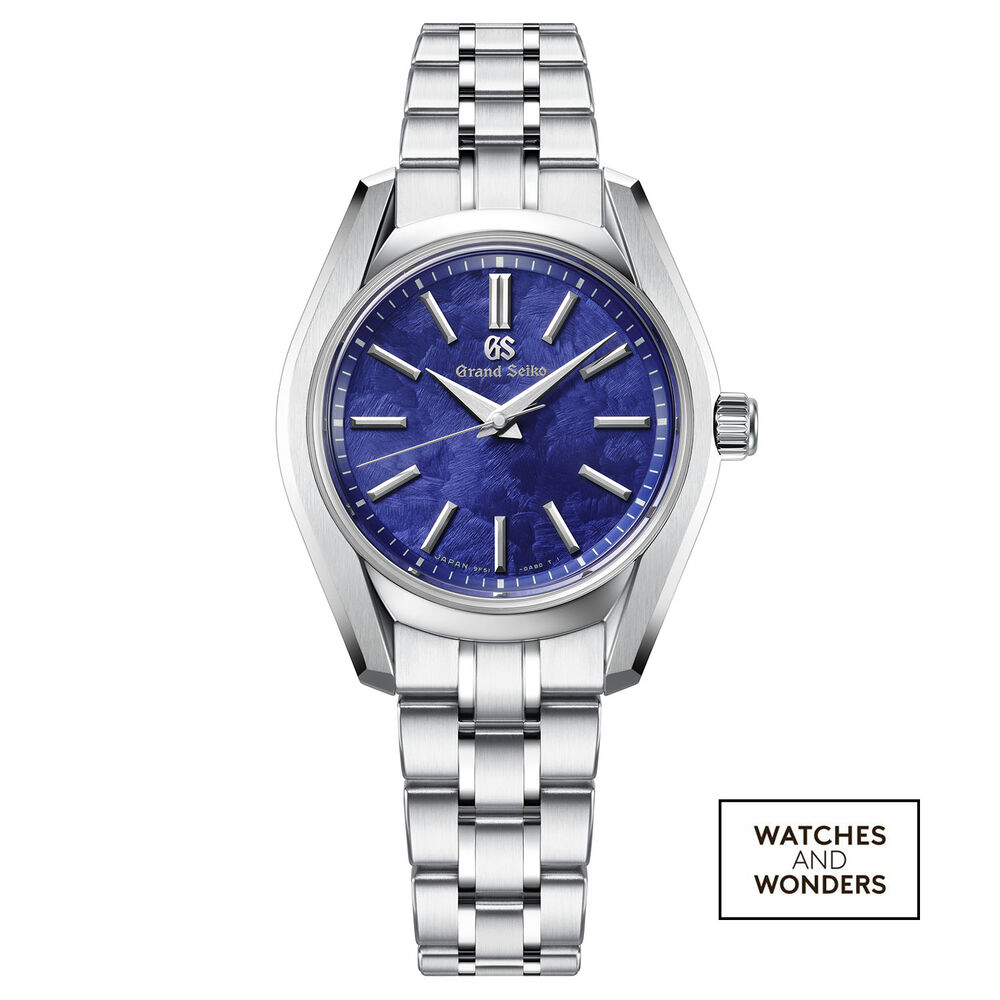Grand Seiko Cherry Blossom 'Hana-Ikada Blue' 32mm Dial Steel Bracelet Watch