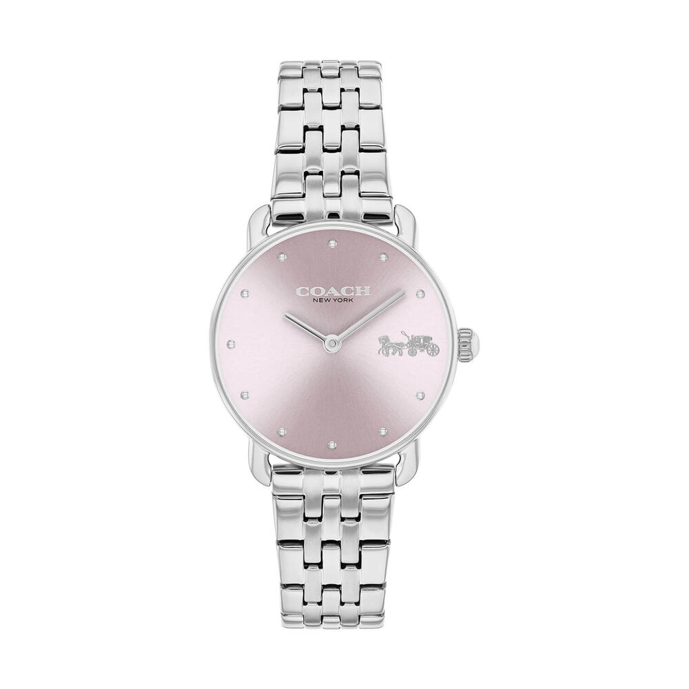Coach Elliot 28mm Lilac Dial Stainless Steel Bracelet Watch